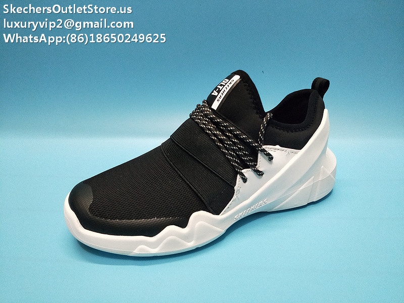 Skechers OLT-A Unisex Trainer Shoes Black White 35-44